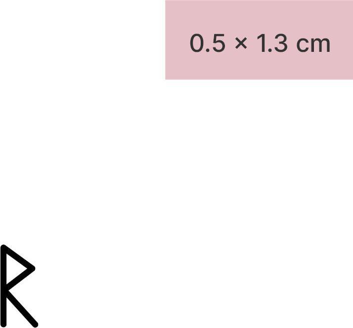 Produktbild minink Temporäres Tattoo – Runenzeichen Reise