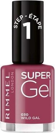 Produktbild Rimmel London Rimmel - Super Gel STEP1 - Gel nail polish 12 ml 030 Wild Gal (030 Wild Gal, Gel-Effekt Nagellack)