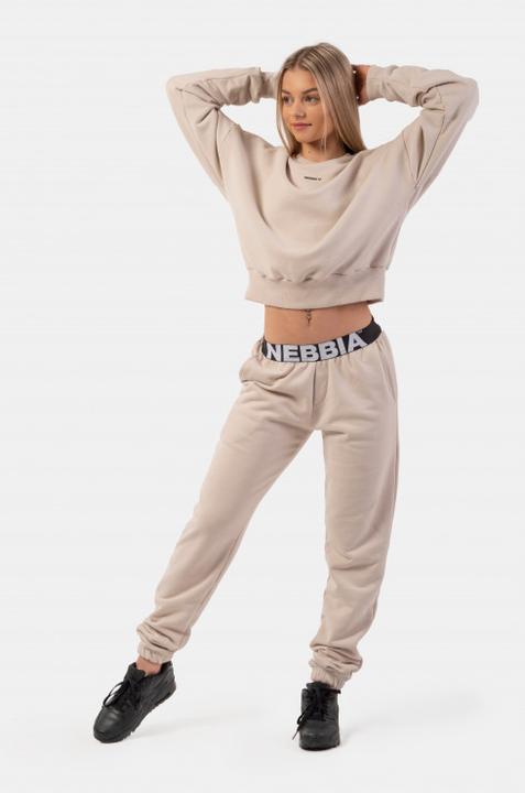 Image du produit Nebbia Sweatpants mi-longs Iconic 408 cream (L)