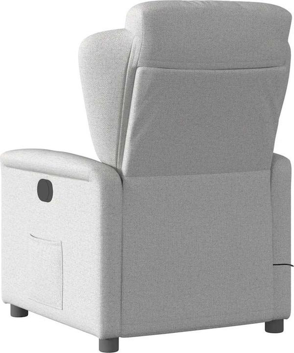 Actual product image VidaXL Massage chair electric cloud grey fabric