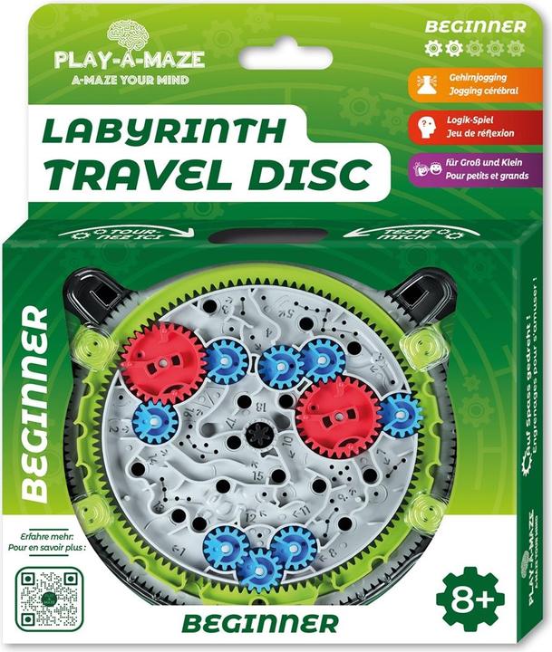 Actual product image Play-a-maze Labyrinth Travel Disc BEGINNER (d,f) (German, French)