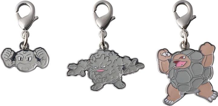 Pokémon Pokemon Center - Geodude, Graveler & Golem Schlüsselanhänger - 3 Stück
