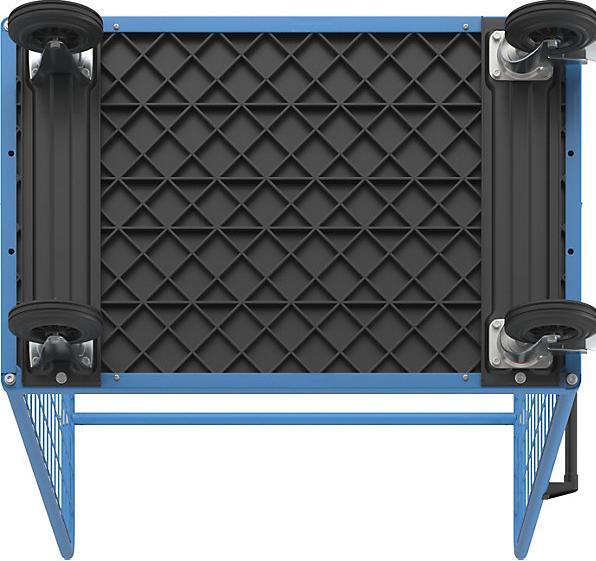 Produktbild eurokraft pro Etagenwagen mit Gitter-Seitenwänden (500 kg)
