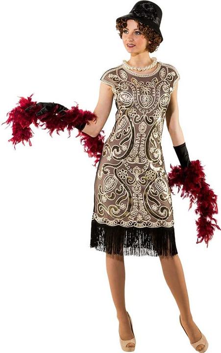Actual product image Orlob 20s Costumes:Sequin Dress With Fringes (L)