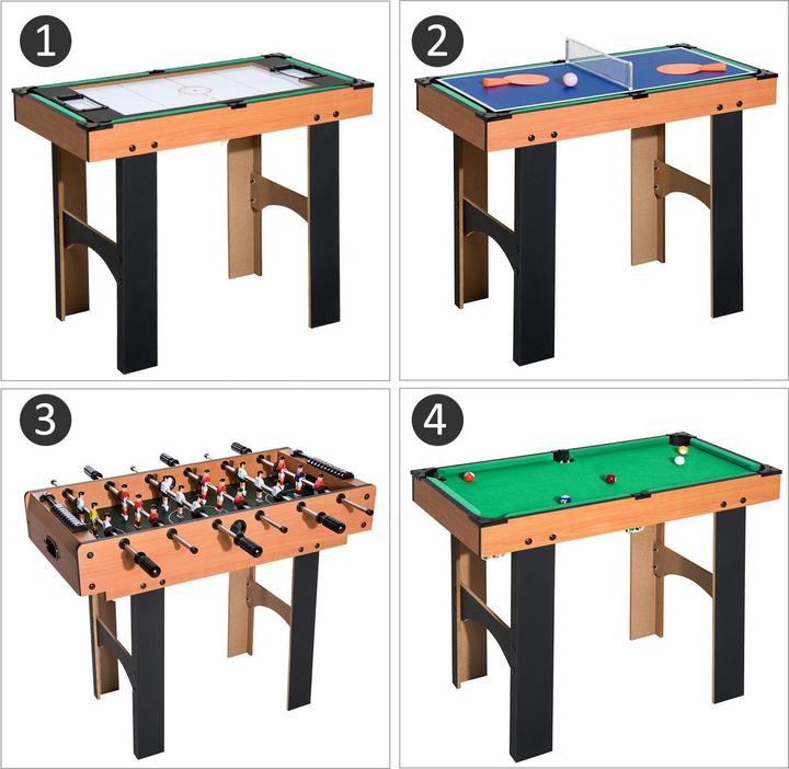 Produktbild Homcom 4 in 1 Multi Spieltisch