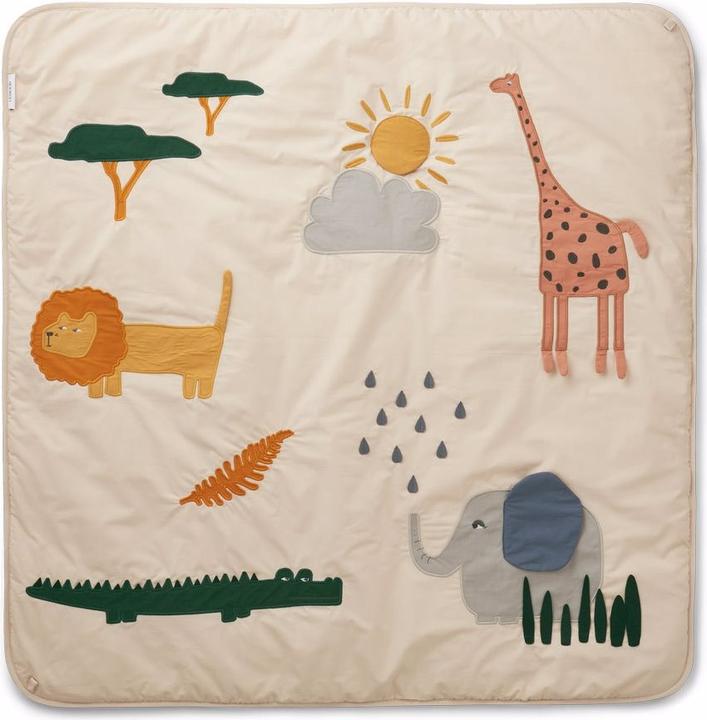 Actual product image Liewood Safari play blanket