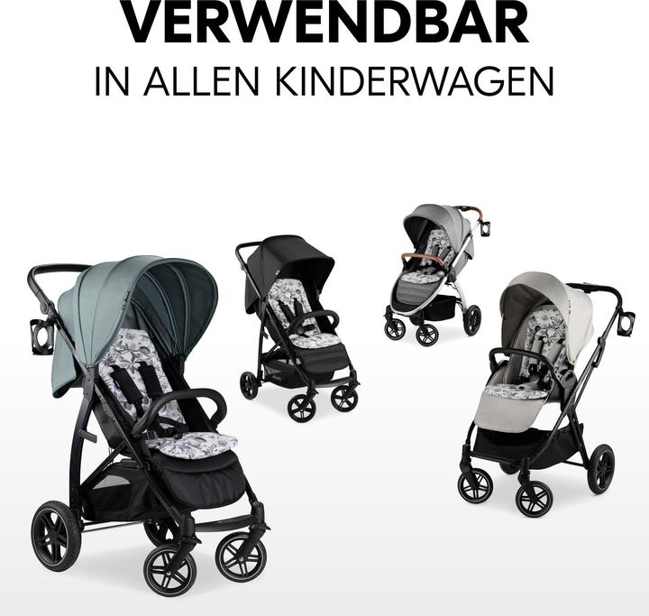 Produktbild Hauck Pushchair Seat liner Floral Grey