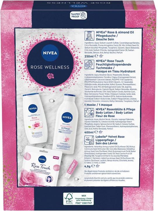 Actual product image NIVEA Rose Wellness (Body care set)