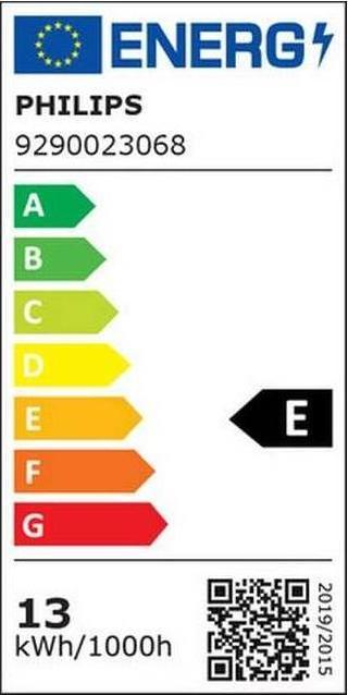 Energy Label Philips Bulbs (E27, 13 W, 1521 lm, 6 x, E)