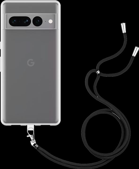 Produktbild Cazy Handykette Hülle Kompatibel mit Google Pixel 7 Pro - Silikon Handyhülle mit Band Necklace Hülle -