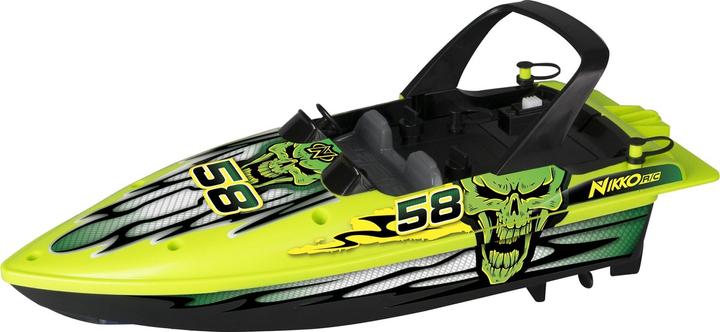 Produktbild Nikko 10171 Speedboot, ferngesteuertes RC Boot, Wasser Action bis 2,5 km/h, Robustes Motorboot, sch