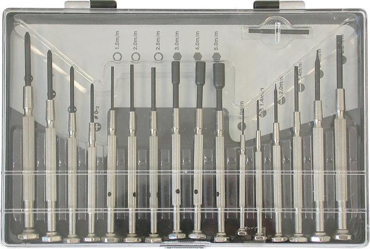 Actual product image Magni Heinz Hesse watchmaker's screwdriver tool set 16 pieces, 1 piece, 490069