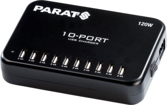 Produktbild Parat Paraproject MC10 Multi Charger für 10x Geräte - USB-Ladefunktion (120 W)