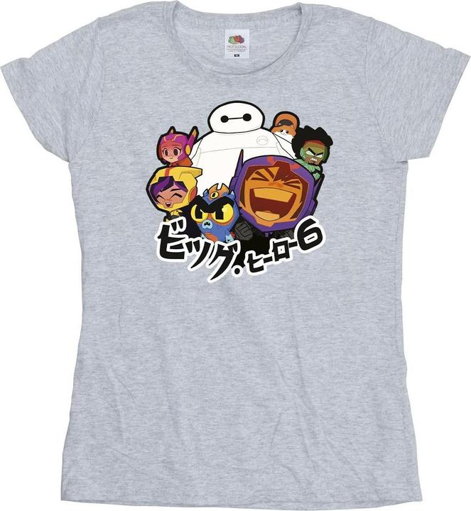 Disney Big Hero 6 Baymax Group Manga TShirt (L)