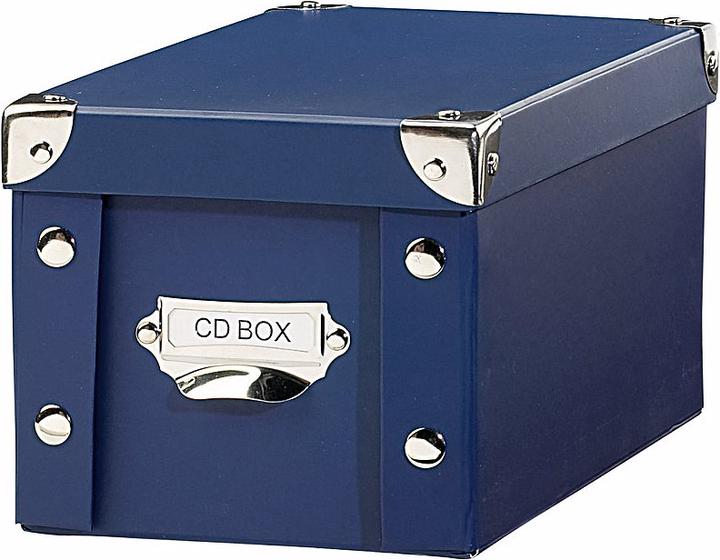 Produktbild Pearl CD-Archiv-Box für 24 Standard- oder 48 Slim-CD-Hüllen, blau