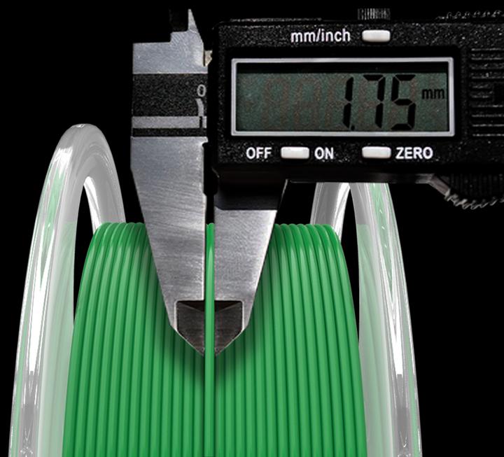 Actual product image AzureFilm Filament (ABS, 1.75 mm, 1000 g, Green)