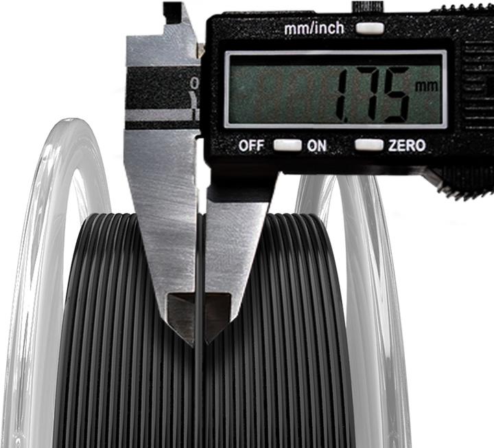 Produktbild AzureFilm Filament (PLA, 1.75 mm, 1000 g, Schwarz)