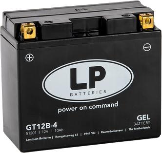 Produktbild Landport Motorradbatterie Gel GT12B-4 12V 12Ah (12 V, 10 Ah)