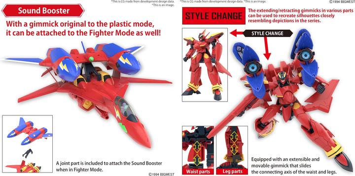 Immagine prodotto Bandai MACROSS -HG 1/100 VF-19 Custom Fire Valkyrie w/ sound Boost -Model Kit