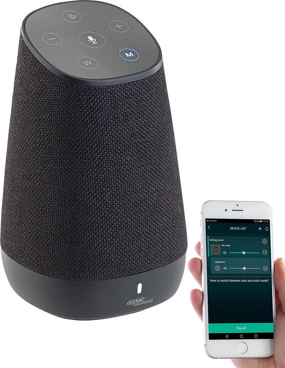 Image du produit Auvisio Enceinte mobile WLAN multi-pièces avec Amazon Alexa (6 h, Fonctionnement sur batterie)