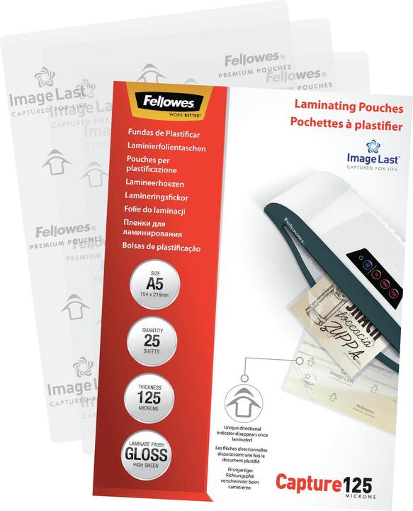 Actual product image Fellowes Capture 125 (A5, 25 Piece, 125 µm)