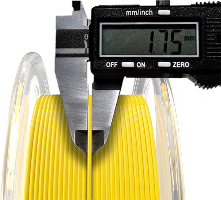 Actual product image AzureFilm Filament (PLA, 1.75 mm, 1000 g, Yellow)
