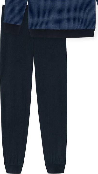 Produktbild Schiesser langer Herren Pyjama / Schlafanzug mit Rundhals-Ausschnitt (S)
