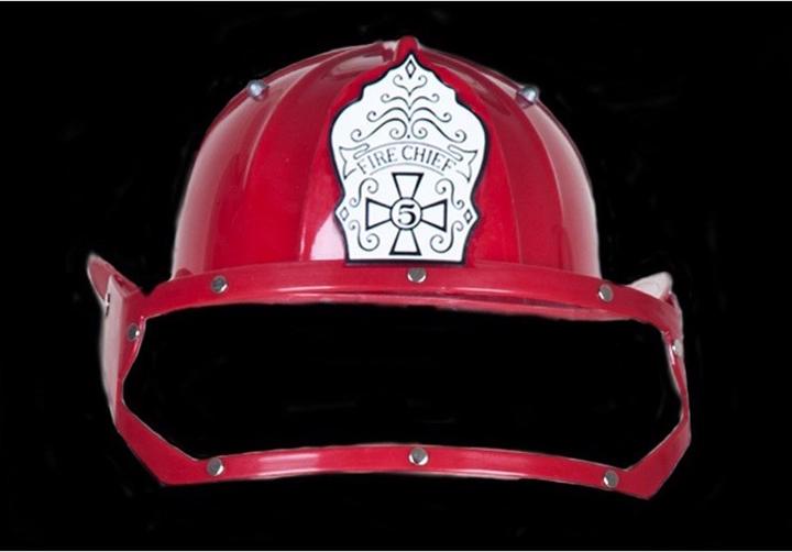 Produktbild Bestsaller Feuerwehrhelm m. Visier rot