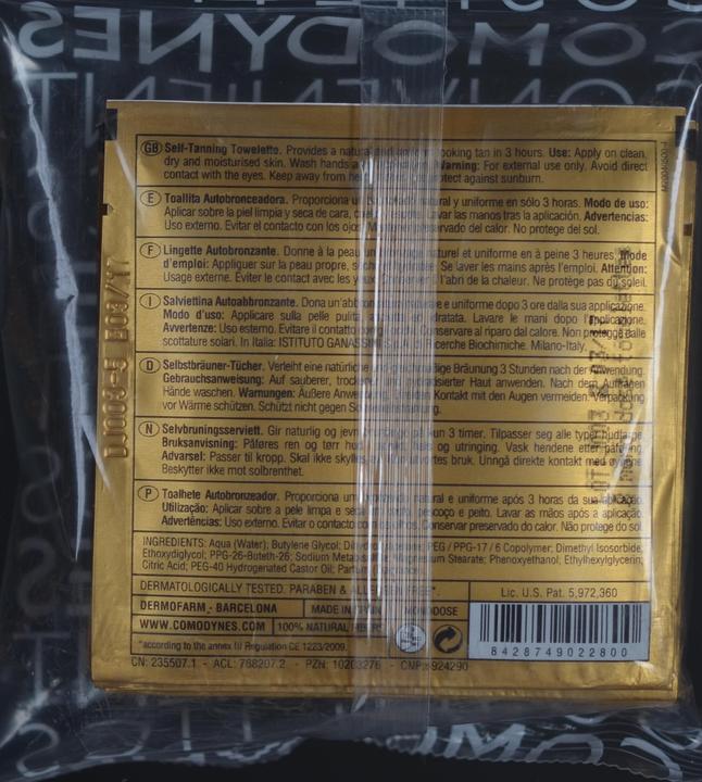 Actual product image Comodynes Self Tanning Cloths (Self-tanning towel)