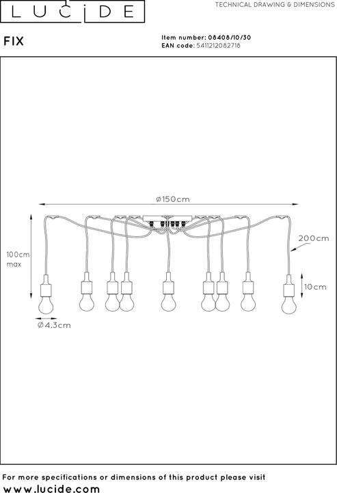 Produktbild Lucide Fix multi (E27)