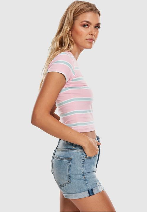 Image du produit Urban Classics Ladies Stripe Cropped Tee (XL)