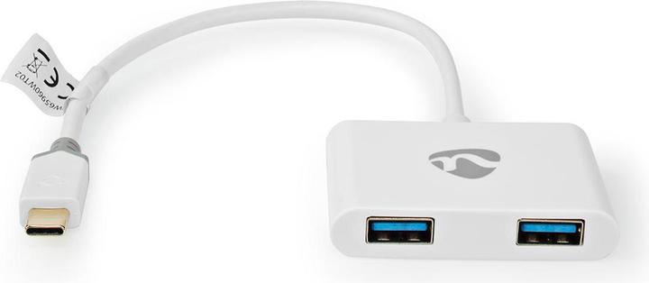 Immagine prodotto Nedis Adattatore USB - USB 3.2 Gen 1 - USB Tipo-C™ maschio - 2X USB Tipo A - 0,20 m - rotondo - placcato (USB-C, 20 cm)