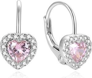 Beneto Romantic earrings in the shape of hearts AGUC1273DL