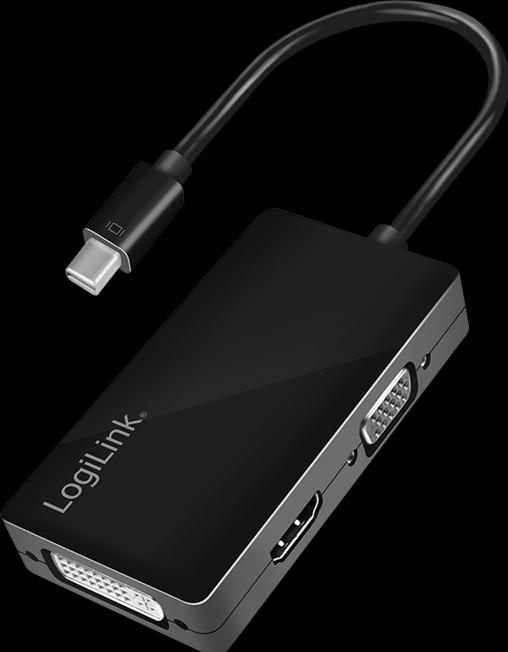Immagine prodotto LogiLink 4K Mini DisplayPort (DVI, HDMI, VGA, 8.70 cm)