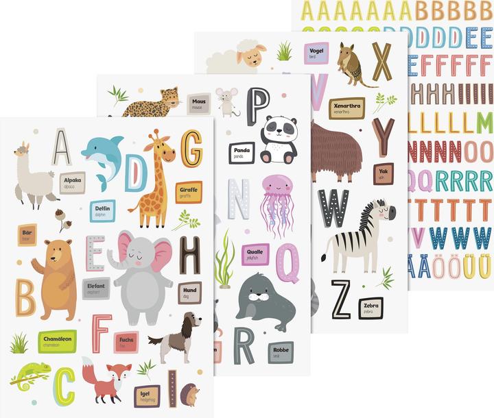 Produktbild Heyda Bastelset Fensterbilder Tiere/Alphabet