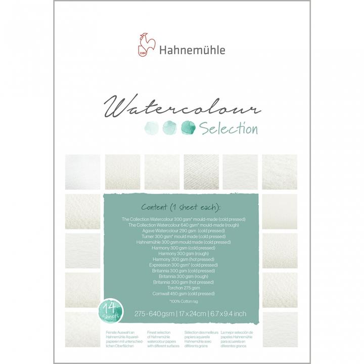 Actual product image Hahnemühle Watercolour Selection Pad 17 x 24 cm 14 sheets (17 x 24 cm)