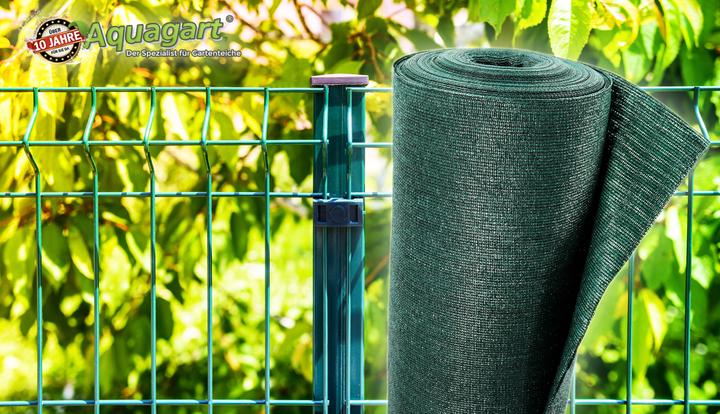 Produktbild Aquagart 170m Schattiernetz Zaunblende Tennisblende Windschutznetz 150g 2m (17000 cm)