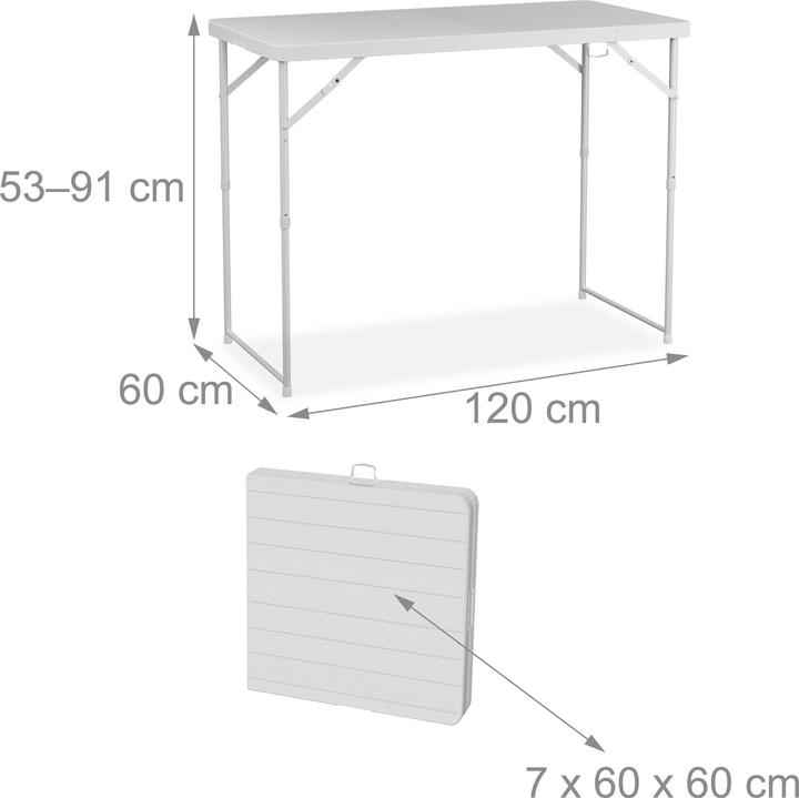 Image du produit Relaxdays Table de jardin (120 cm)