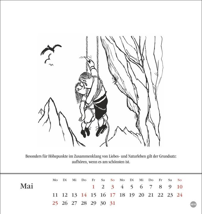 Produktbild Loriot Postkartenkalender 2026 (24 x 17 cm, Harter Einband, Deutsch)