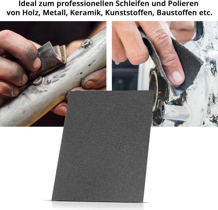 Produktbild Stahlwerk Schleifpapier 12er Set Siliziumcarbid (P80, P180, P60, P240, P100, P120)