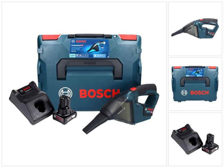 Produktbild Bosch Hausgeräte Bosch GAS 12V Professional Akku Staubsauger 12 V 0,35 l + 1x Akku 6,0 Ah + Ladegerät + L-Boxx