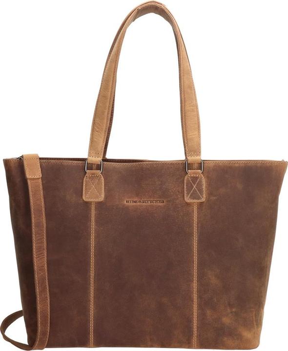 HIDE & Stitches Idaho Handtasche - Brown - 100% Leder