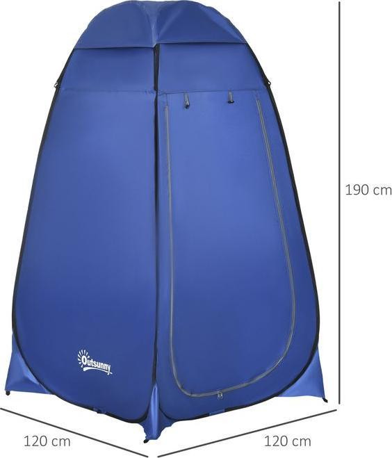 Actual product image Swisshandel24 Pop up toilet tent Mobile camping shower tent Changing room tent with inner pocket Shower cubicle (1 person)