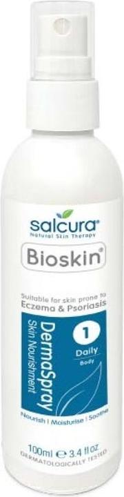 Salcura Skincare Bioskin DermaSpray Feuchtigkeitscreme für den Körper Unisex 100 ml (Körpercreme, 100 ml)
