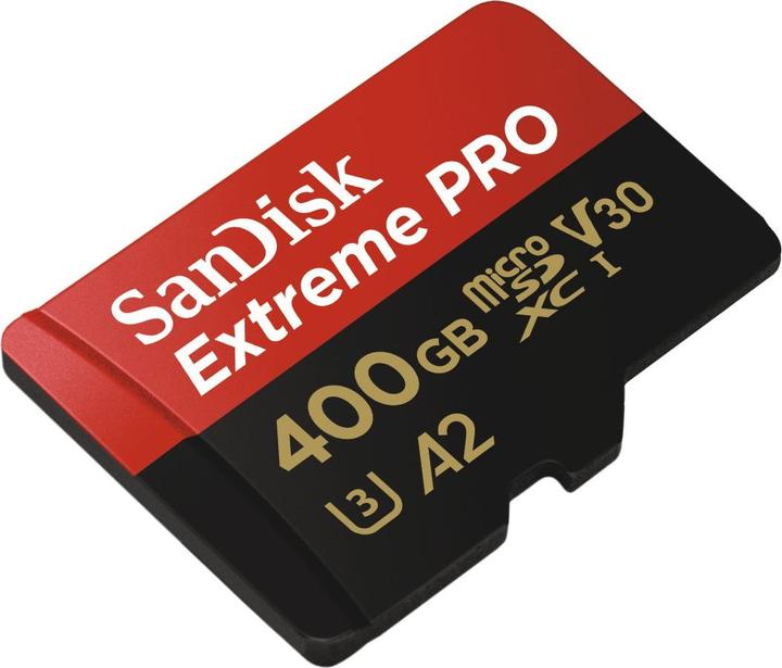 Actual product image SanDisk Extreme Pro microSD A2 (400 GB, microSDXC, U3, UHS-I)