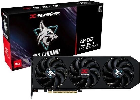 Actual product image Powercolor Hellhound Radeon RX 9060 XT (8 GB)
