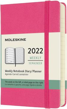Produktbild Moleskine Wochen-Notizkalender 12M P/A6 858709 11W/1S,22,Bougain.Pink lin.HC (A6, Englisch)