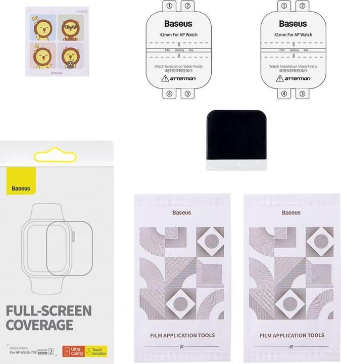 Produktbild Baseus 41mm Protective Film for AP Watch 7/8, Clear