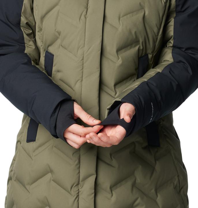 Immagine prodotto Columbia Chaqueta impermeable de plumón y largo medio con capucha Mountain Croo™ III para mujer (XL)