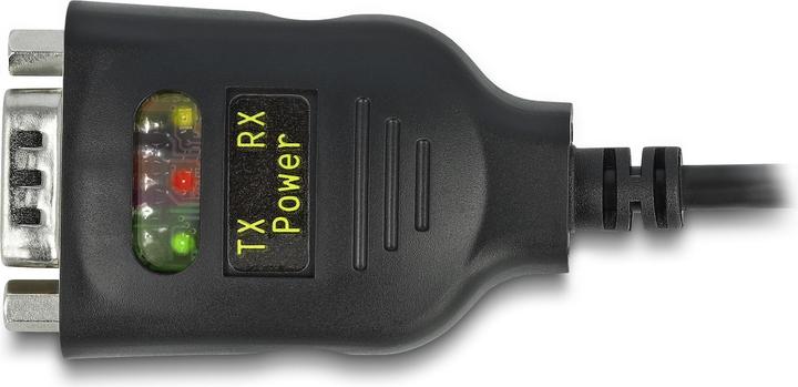 Immagine prodotto Delock Adattatore da USB 2.0 Type-A a Seriale RS-232 D-Sub 9 Pin 2,5 kV Isolamento galvanico 2 m (2 m, Cavi industriali)